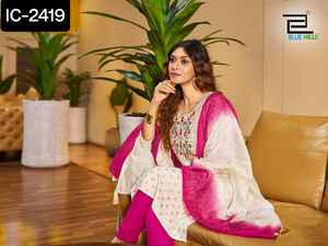 ชุดเจ้าสาวดีไซน์ใหม่ชุดผ้าเรยอนเคอร์ทิสปักลวดลายหนาพร้อมผ้าพันคอพิมพ์ลาย - Product Image 2