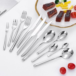 Nouveauté : Ensemble de couverts en acier inoxydable plaqué or, compatible lave-vaisselle, design moderne, haute qualité, pour les fêtes, prix abordable, Inde - Product Image 6