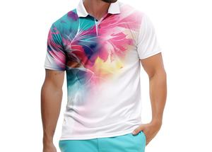 Camiseta de Golf de Manga Corta para Hombre, Sublimada, de Secado Rápido, con Logotipo Bordado Personalizado en la Parte Delantera - Product Image 6