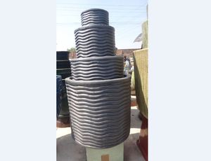 [Leo Nguyen Le] - Wholesale Blue Tall Round Glazed <b>Ceramic</b> Outdoor <b>Pots</b>, Garden <b>pots</b>, Blue Tall <b>Ceramic</b> <b>pots</b> - Product Image 4