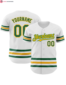 Camisetas de béisbol sublimadas transpirables Camiseta de equipo de béisbol Camiseta de botón completo clásica Premium personalizada - Product Image 1