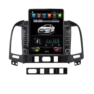 Style <span class=keywords><strong>Tesla</strong></span> pour Hyundai Santa Fe 2006-2012 Autoradio Carplay DSP BT Stéréo de voiture RDS 4G Système audio de voiture Électronique automobile - Product Image 3