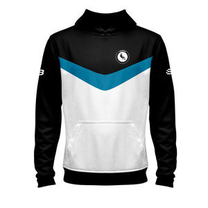 Sweat à capuche en polaire blanc et noir - Haute qualité, confortable, écologique, en spandex/polyester, séchage rapide, logo personnalisé, couleur au choix - Product Image 5