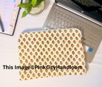 Housse pour ordinateur portable en coton matelassé imprimé indien vintage de haute qualité pour usage quotidien MacBook Pro Air 16 pouces Couleur et logo personnalisables