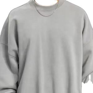 Sweat-shirt en molleton de coton personnalisé pour homme, 400 g/m², French Terry, col rond surdimensionné, sweat-shirts et sweats à capuche pour homme, surdimensionné, à capuche, 2026 - Product Image 3