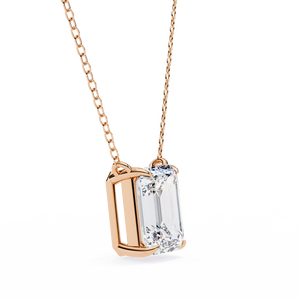 Magnifique pendentif pour femme en or 18 carats avec diamants de laboratoire et breloques en diamant - Product Image 5
