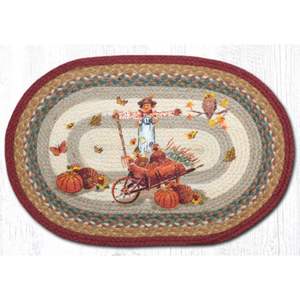 Nouvelle arrivée tapis en jonc de mer et coton de forme ovale pour la décoration d'Halloween prix bon marché en gros du Vietnam - Product Image 2