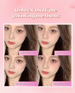 Rubor Multi-Método con Efecto Cojín de Aire - Fórmula Cremosa y Suave para un Color Natural y un Brillo Bronceado con Espejo Compacto - Product Image 3