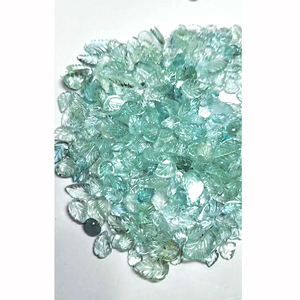379 piezas de Aguamarina Natural 7mm a 10mm hoja tallada 310 Cts lote Iroc ventas hojas de Aguamarina de alta calidad corte de piedras preciosas sueltas - Product Image 3