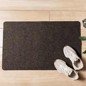 Tapis d'entrée en feutre Popcorn, absorbant l'humidité, avec support antidérapant en TPR, 50x80 cm, beige - Product Image 3