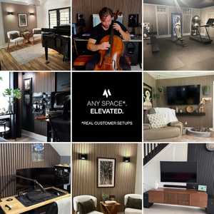 Paneles Acústicos de Madera MDF en Paquete de 2, Listos para Enviar, Resistentes al Agua, al Fuego y al Sonido, Paneles de Pared con Alta Absorción Acústica - Product Image 2