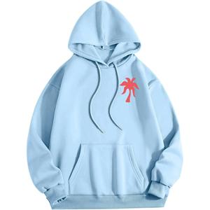 Sudadera Extra Grande para Mujer, Informal, de Forro Polar, Deportiva, con Estampado Gráfico, Personalizada, de Invierno, de Fábrica OEM - Product Image 4