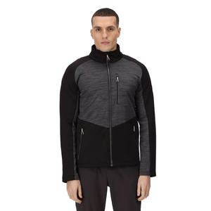 Chaqueta softshell ligera para hombre con bajo MOQ, resistente al agua, con cremallera, para exteriores, en venta, con forro polar. - Product Image 1