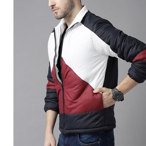 Blouson bombardier uni noir et rouge avec logo personnalisé gratuit pour hommes manteau doudoune unisexe veste tactique Softshell chauffante pour hommes - Product Image 6