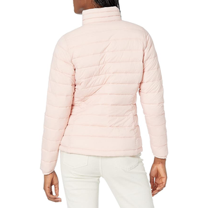Women's Winter Puffer Jacket With Hooded and Zipper Cotton-Filled Breathable <b>Fabric</b> Coat Puffer Jacket - Product Image 2