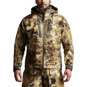 Personalizado hombres impermeable transpirable camuflaje pesca lluvia chaqueta al aire libre camuflaje caza chaqueta para hombres al por mayor de alta calidad - Product Image 2