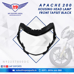 Phare avant de qualité supérieure, noir, pour TVS Apache RTR 2W, pièces détachées disponibles à la vente au meilleur prix - Product Image 2