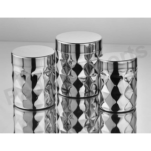 Boîte de rangement hermétique en acier inoxydable avec couvercle Récipient de cuisine en métal pour thé café sucre aliments secs pour les fêtes Vaisselle - Product Image 1