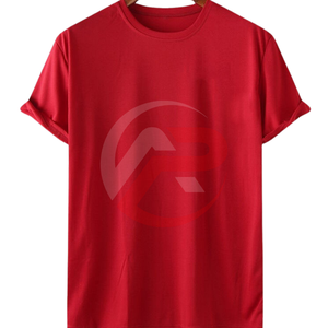 T-shirt uni de haute qualité pour hommes 100% coton T-shirt respirant T-shirt imprimé avec logo personnalisé Chemise de coupe régulière - Product Image 2