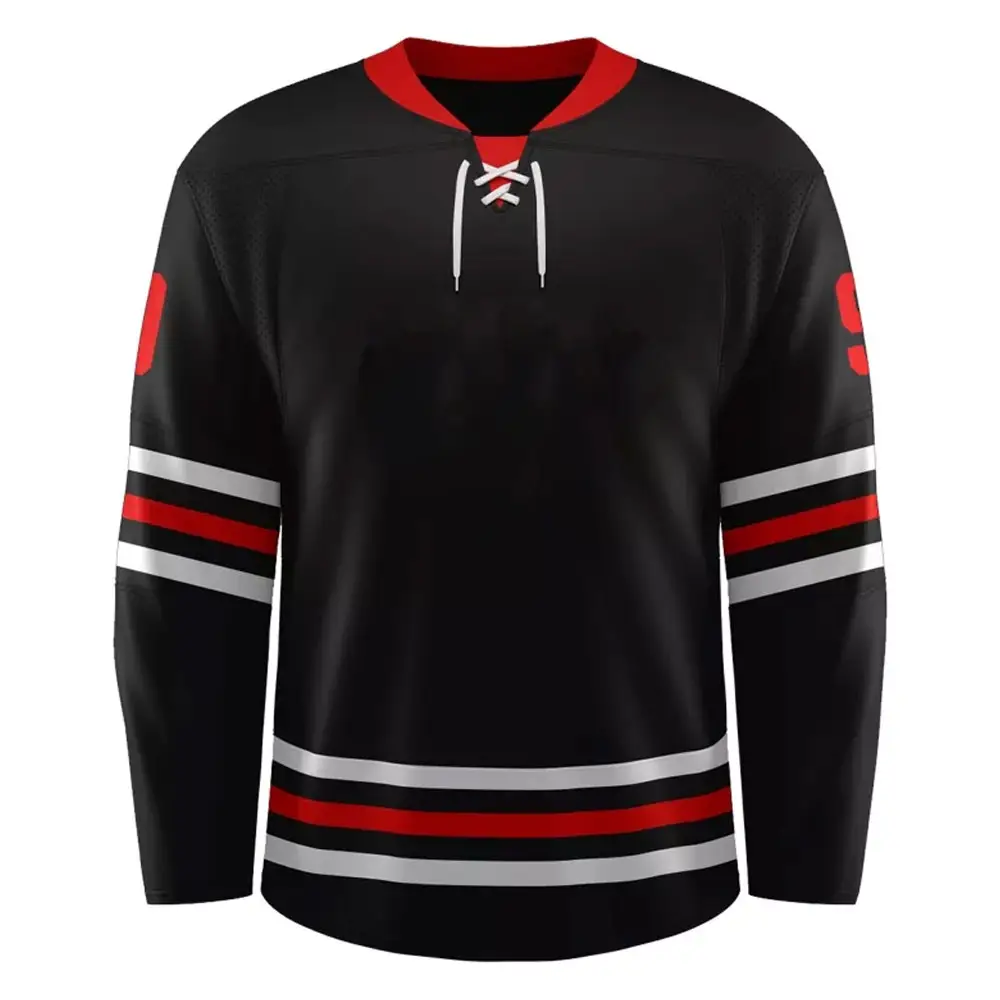 Les maillots de hockey sur glace en maille réversible conçoivent votre propre logo Maillot de hockey sur glace Maillot de hockey sur glace de haute qualité