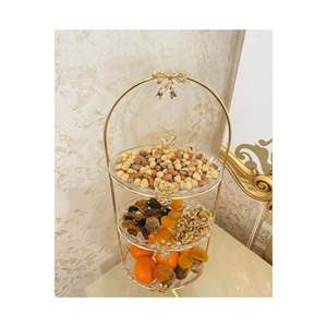 Solución Elegante de Exhibición de Mesa de Vidrio Japonés de Tres Capas, Apta para Alimentos, Hecha en Turquía - Product Image 1