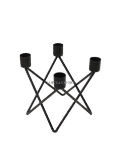 Best Selling 2026 <b>Black</b> Metal Candle Stand <b>Candlestick</b> Holder Christmas and Home Decoration for Gifting and Party Supply - Product Image 4