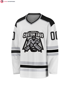 Maillot de hockey Royal-Red blanc personnalisé Propre service OEM d'impression par sublimation disponible - Product Image 4