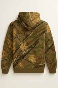 Respirant pas cher prix hommes Camouflage pleine fermeture éclair ensemble de survêtement lourd | 280gsm coton à capuche costume - Product Image 2