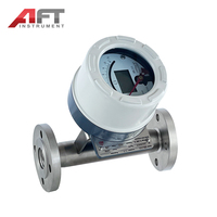 Rotámetro Industrial Digital de 24 VCC de Acero Inoxidable para Líquidos, GLP, Gas para Horno, Helio, Neón, con Brida y Tubo Metálico, Certificado CE
