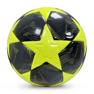 Venta al por mayor de fútbol de tamaño normal logotipo personalizado tamaño 5 PU cuero balón de fútbol ligero de alta calidad pelota de partido para uso promocional - Product Image 3