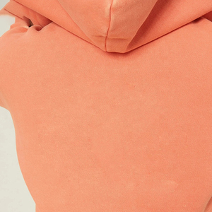 Sudadera con capucha de algodón con cremallera completa y logotipo personalizado para mujer, ropa de calle francesa de felpa con cuello con capucha, sudadera de invierno, posición frontal del logotipo - Product Image 5