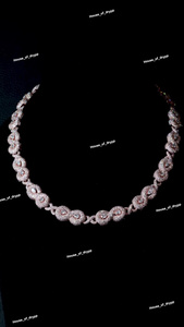 Collar de Eslabones con Aspecto de Diamantes Plateados, Estilo Hip Hop, Cadena de Alta Gama - Product Image 2