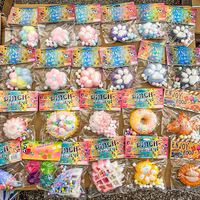 Kawaii TPR Squishy Cat Paw Toys pour enfants, Soft Sticky Mochi Sensory Fidget Toy pour soulager le stress et l'anxiété Relaxation