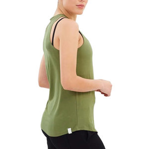 เสื้อกล้ามออกกำลังกายผู้หญิง ผ้าสแปนเด็กซ์ผสมคอตตอน ระบายอากาศได้ดี ทรงเข้ารูป แห้งเร็ว เหมาะสำหรับเล่นกีฬา ฝึกซ้อม และทำงาน  รับสกรีนโลโก้ - Product Image 6