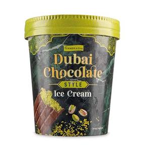 Venta al por mayor de helado de chocolate de Dubái, postres congelados ricos en cacao para panadería, cafetería, uso en supermercados, pedidos al por mayor, OEM, ODM disponible - Product Image 3
