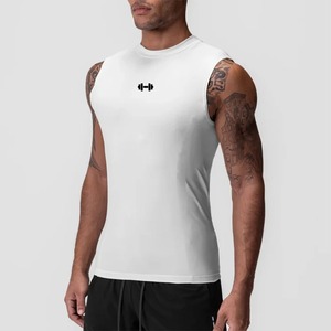 Camiseta de entrenamiento para hombre con ajuste muscular 2025, camiseta de entrenamiento de gimnasio, Camiseta deportiva de secado rápido, ropa de calle informal de Color sólido, camiseta atlética cómoda - Product Image 2