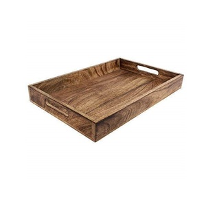 Plato de Bambú de Madera Natural de Acacia, Bandeja de Fiesta con Forma Redonda Dividida de Alta Calidad - Product Image 3