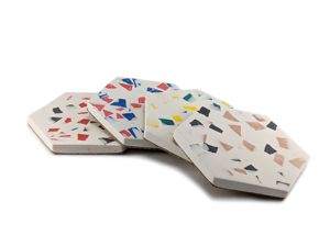 New Style Marble Unique Quality <b>Coasters</b> Gift Custom Marble <b>coaster</b> Stone & Metal Inlay From Indian Manufacturer - Product Image 2