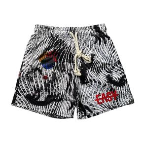 Pantalones cortos deportivos de baloncesto para hombre, de malla para gimnasio, con logotipo personalizado, entrenamiento, poliéster, doble capa, 100% algodón, patrón sólido - Product Image 2