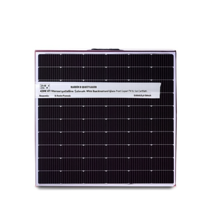 Panneau solaire monocristallin HJT 420W avec feuille arrière blanche et couvercle avant en verre certifié TUV - Product Image 2