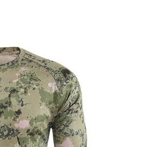 Camiseta Deportiva de Compresión de Manga Larga para Hombre, Cuello Redondo, Corte Holgado, Secado Rápido, Tejido Deportivo, Ecológico, Transpirable, Poliéster - Product Image 3