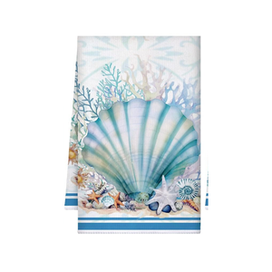 Serviettes de cuisine en coton haute densité (GSM) brodées de coraux pour les détaillants éco-responsables, texture durable, idéales pour un usage quotidien – Collection en gros - Product Image 3