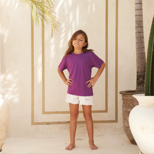 T-shirt unisexe pour enfants Ultifresh à col rond et manches courtes, imprimé, en polyester, avec logo au dos, écologique, respirant, séchage rapide, décontracté - Product Image 2