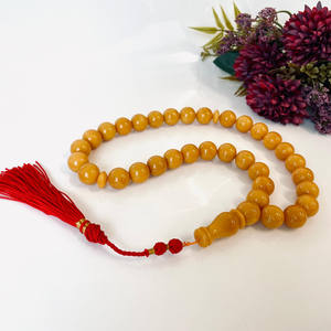 Perles de prière islamiques en ambre naturel de la Baltique, 33 perles pour le Dhikr quotidien - Product Image 6