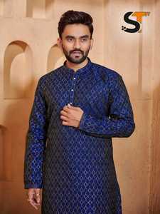 Pijama de Jacquard con lazo Pintex Kurta de buena calidad, exportador y proveedor mundial de Surat al precio más bajo - Product Image 5