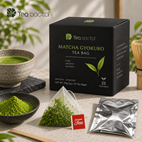 Sachets de thé vert infusé à froid de Chine, style Gyokuro, mélange de matcha, certifié USDA, goût umami doux pour thé glacé