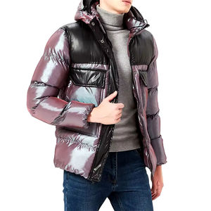 Chaqueta de Plumón para Hombre, con Cuello Alto, para Invierno, de Secado Rápido, Transpirable, con Capucha, Cómoda - Product Image 1