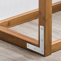 Support d'angle plat en acier inoxydable en forme de L plaque de connexion d'angle pour meuble armoire cadre de table de lit connecter et fixer