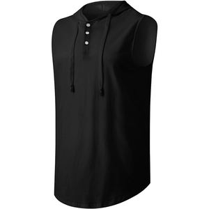 Camiseta deportiva sin mangas para culturismo masculino, con capucha, para gimnasio, material transpirable, de secado rápido, tecnología flexible, para ejercicio físico. - Product Image 2