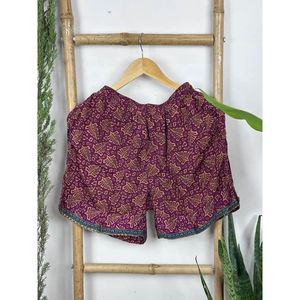 <b>Boho</b>-Stil Herren Boxershorts Aus Seidenmischung Kurz Geschnittene Nachtwsche Loungewear Und Strandbekleidung Mit - Product Image 1